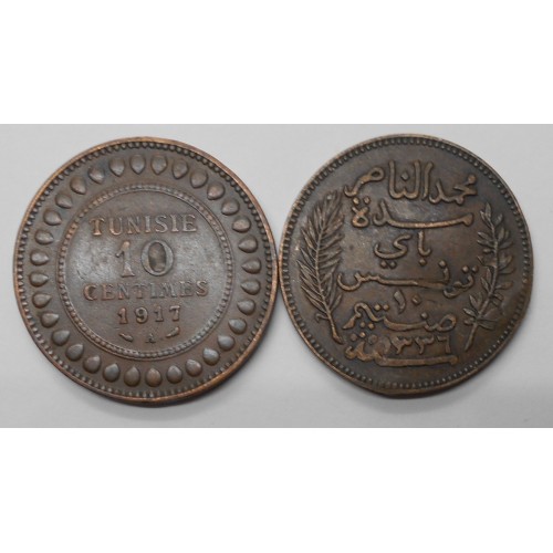TUNISIA 10 Centimes 1917