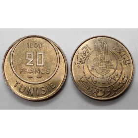 TUNISIA 20 Francs 1950