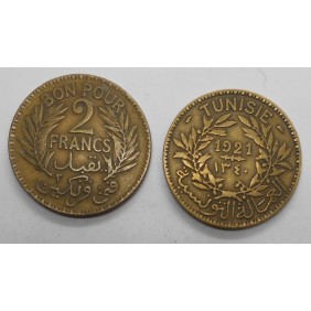 TUNISIA 2 Francs 1921