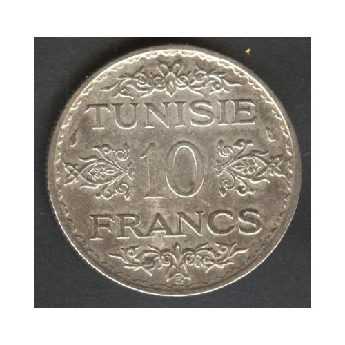 TUNISIA 10 Francs 1934 (AH...