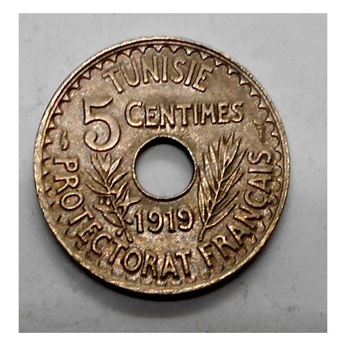 TUNISIA 5 Centimes 1919