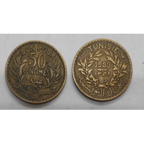 TUNISIA 50 Centimes 1933