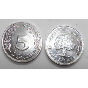 TUNISIA 5 Millim 1997