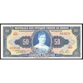 BRAZIL 50 Cruzeiros 1956