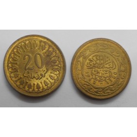 TUNISIA 20 Millim 1960