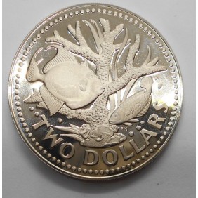 BARBADOS 2 Dollars 1973...