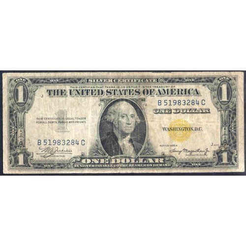 USA 1 Dollar 1935A Yellow Seal