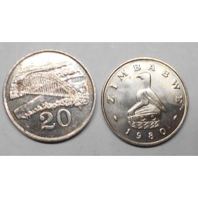 ZIMBABWE 20 Cents 1980