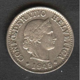 SWITZERLAND 5 Rappen 1949