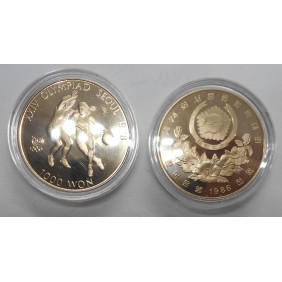 SOUTH KOREA 1000 Won 1986...