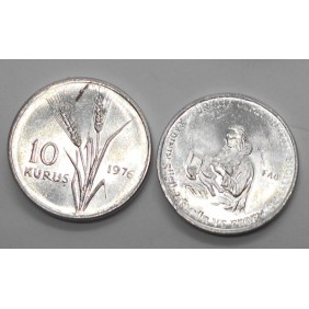 TURKEY 10 Kurus 1976 FAO