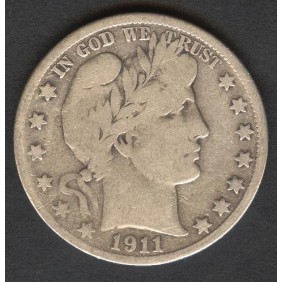 USA Half Dollar Barber 1911 S