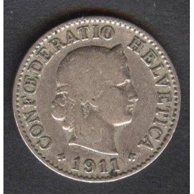 SWITZERLAND 5 Rappen 1911