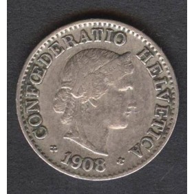 SWITZERLAND 5 Rappen 1908