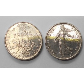 FRANCE 1/2 Franc 1974