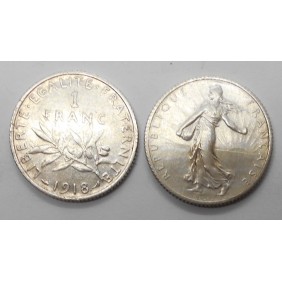 FRANCE 1 Franc 1918 AG