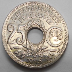FRANCE 25 Centimes 1915