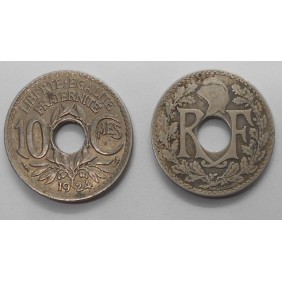FRANCE 10 Centimes 1924