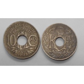 FRANCE 10 Centimes 1923 Poissy