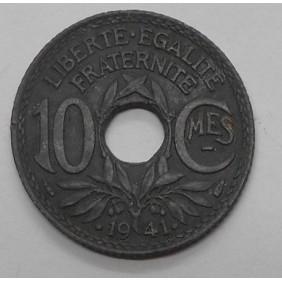 FRANCE 10 Centimes 1941 KM 897