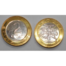 LITHUANIA 2 Litai 2010