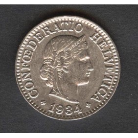 SWITZERLAND 10 Rappen 1934