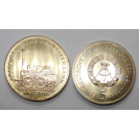 DDR 5 Mark 1988 Germany's...