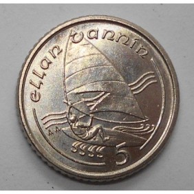 ISLE OF MAN 5 Pence 1990AA...