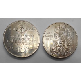 DDR 10 Mark 1989 40TH ANN....