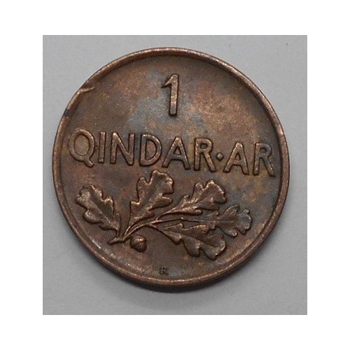 ALBANIA 1 Qindar Ar 1935
