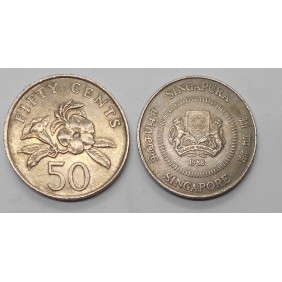 SINGAPORE 50 Cents 1988