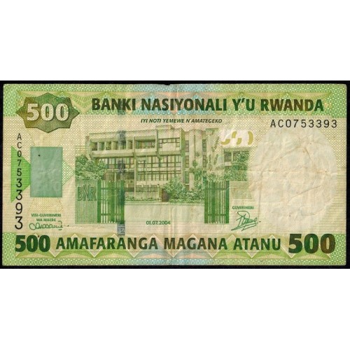 RWANDA 500 Francs 2004