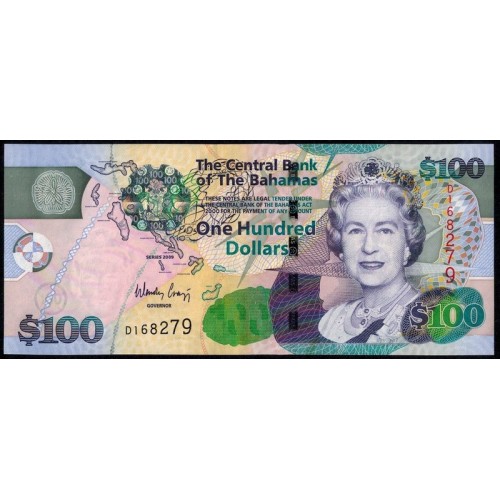 BAHAMAS 100 Dollars 2009