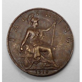 GREAT BRITAIN 1 Farthing 1918