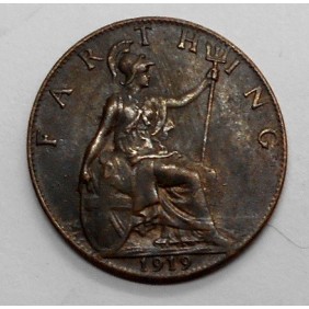 GREAT BRITAIN 1 Farthing 1919
