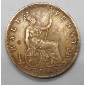 GREAT BRITAIN 1/2 Penny 1882 H