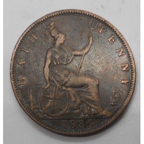 GREAT BRITAIN 1/2 Penny 1885