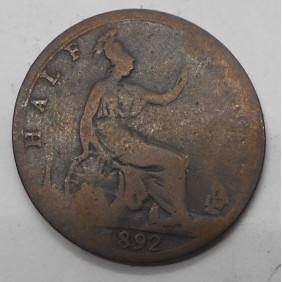 GREAT BRITAIN 1/2 Penny 1892