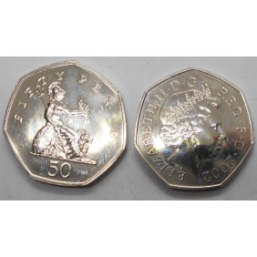 GREAT BRITAIN 50 Pence 2002...