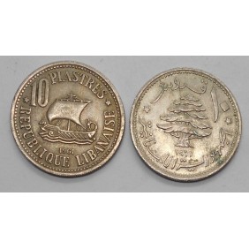 LEBANON 10 Piastres 1961