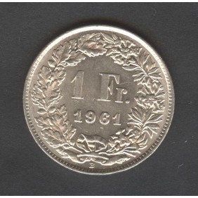 SWITZERLAND 1 Franc 1961 AG