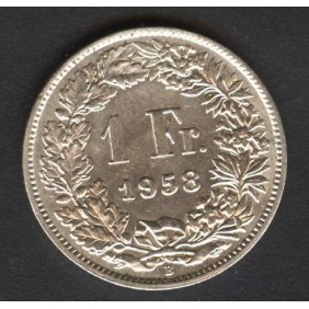 SWITZERLAND 1 Franc 1958 AG