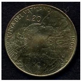 VATICANO 20 Lire 1966