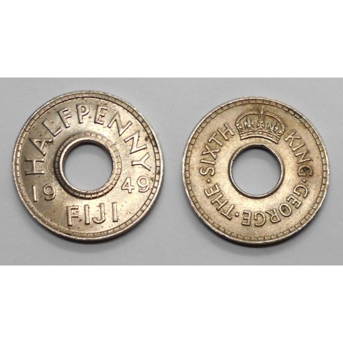 FIJI 1/2 Penny 1949