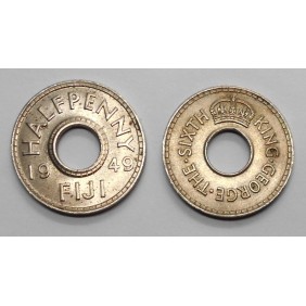 FIJI 1/2 Penny 1949