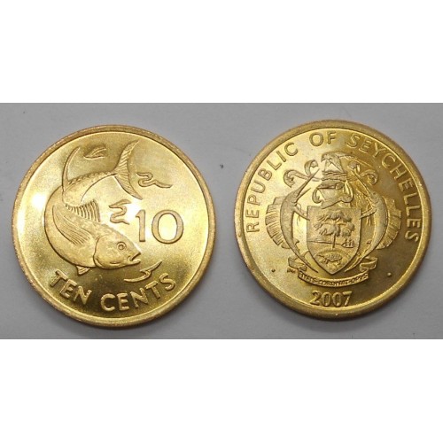 SEYCHELLES 10 Cents 2007