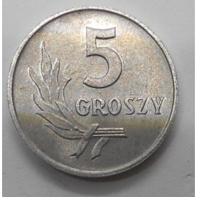 POLAND 5 Groszy 1961