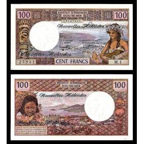 NEW HEBRIDES 100 Francs 1977