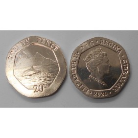 GIBRALTAR 20 Pence 2020...