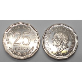 ARGENTINA 25 Pesos 1968...